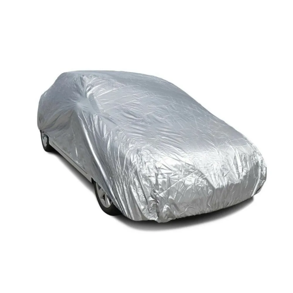 Autoabdeckhaube Autoplane S (432×165×124cm) silber atmungsaktiv UV-/Wetterschutz – Bild 2