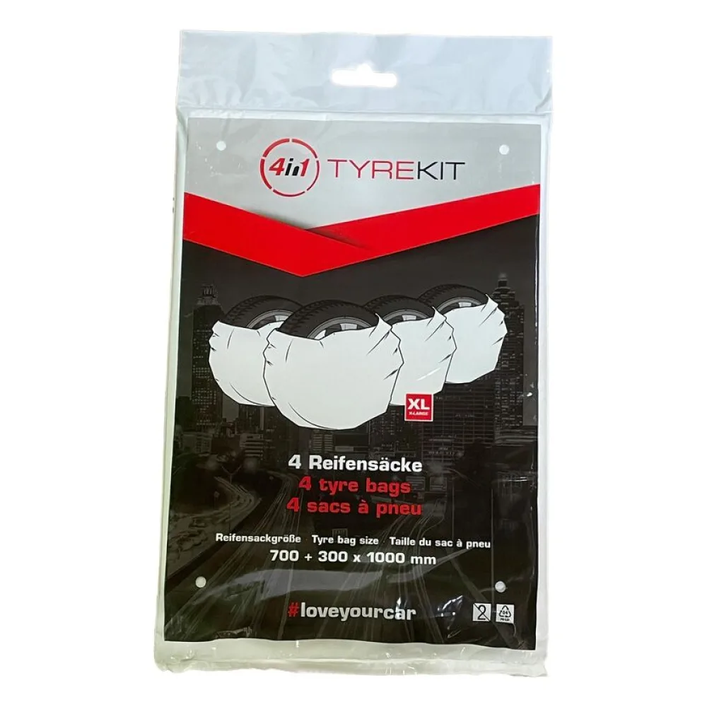 TYRE KIT Reifensäcke Set 700+300x1000mm bis 20" Räder in Beutel verpackt, 4 Stk. – Bild 2