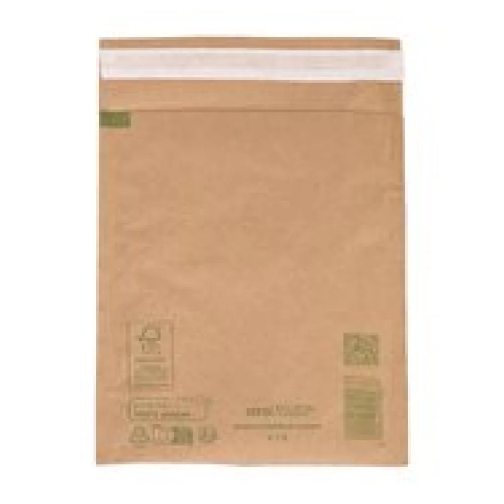 AROFAIR Papierpolstertaschen 170x225+50mm 100% Recycling, Ersatz für Luftpolstertaschen
