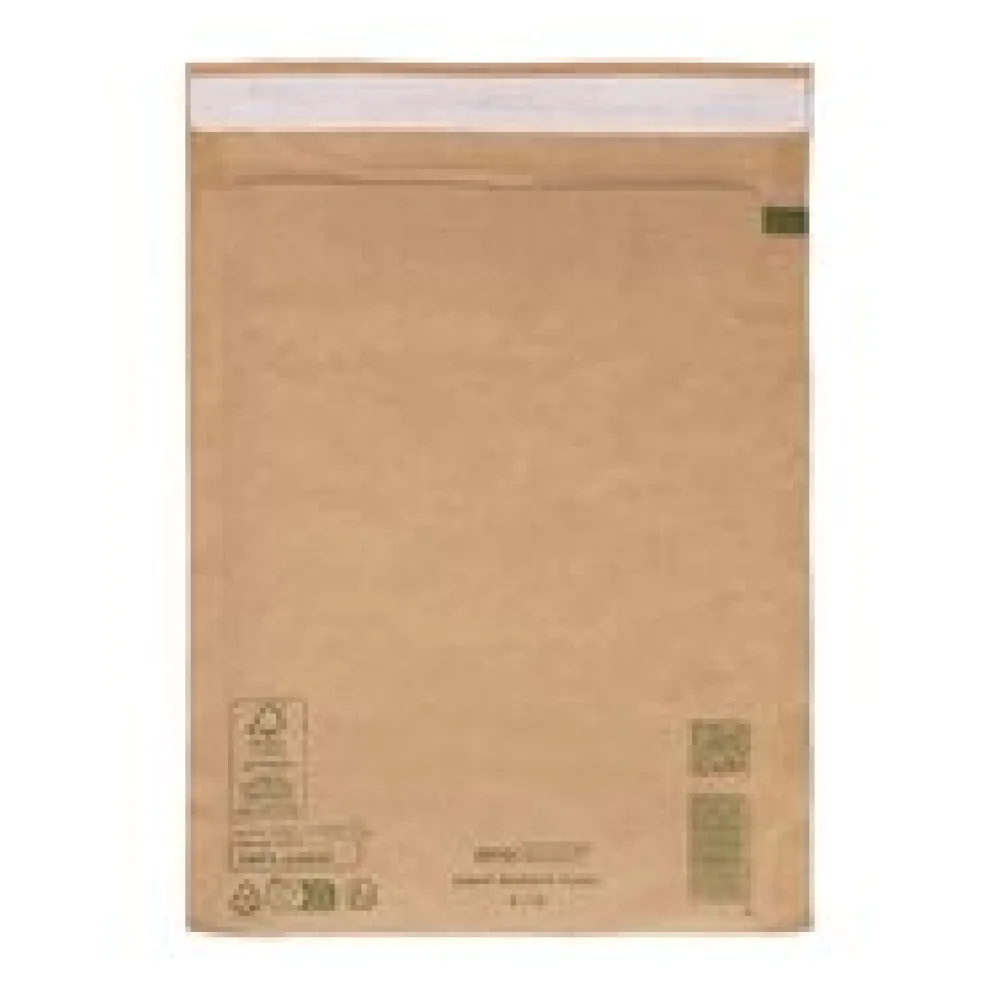 AROFAIR Papierpolstertaschen 200x275+50mm 100% Recycling, Ersatz für Luftpolstertaschen
