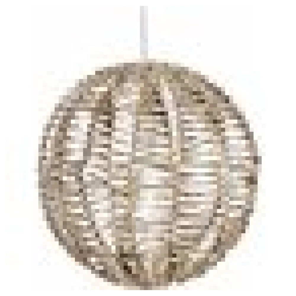 Kugel aus Metall/PET gold, mit LED, warmweiß, O40cm – Bild 4