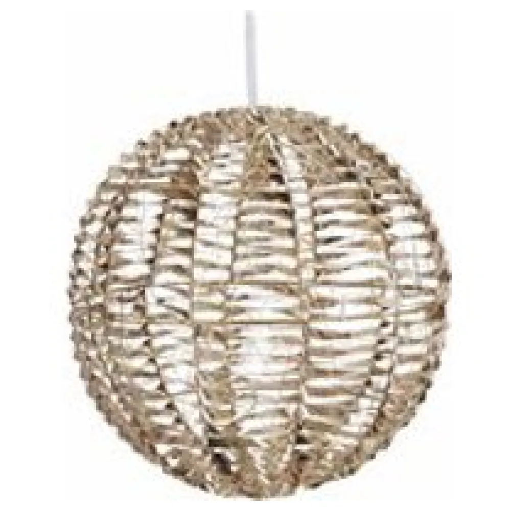 Kugel aus Metall/PET gold, mit LED, warmweiß, O40cm – Bild 3