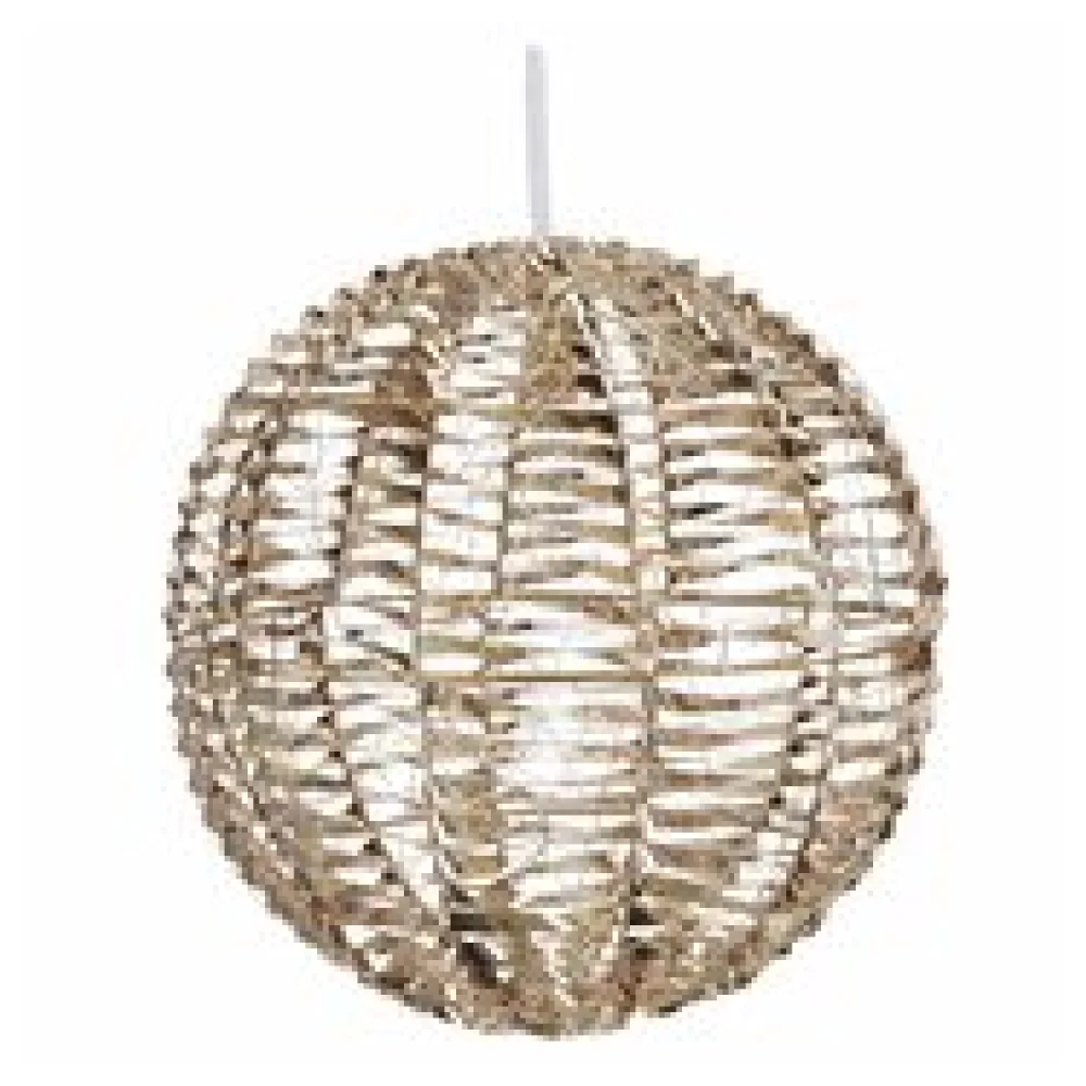 Kugel aus Metall/PET gold, mit LED, warmweiß, O40cm