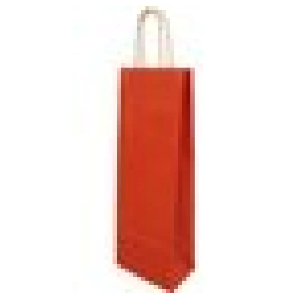 Flaschentragetaschen Flaschentaschen 140+80x390mm Papier dunkelrot gerippt mit Kordel – Bild 4