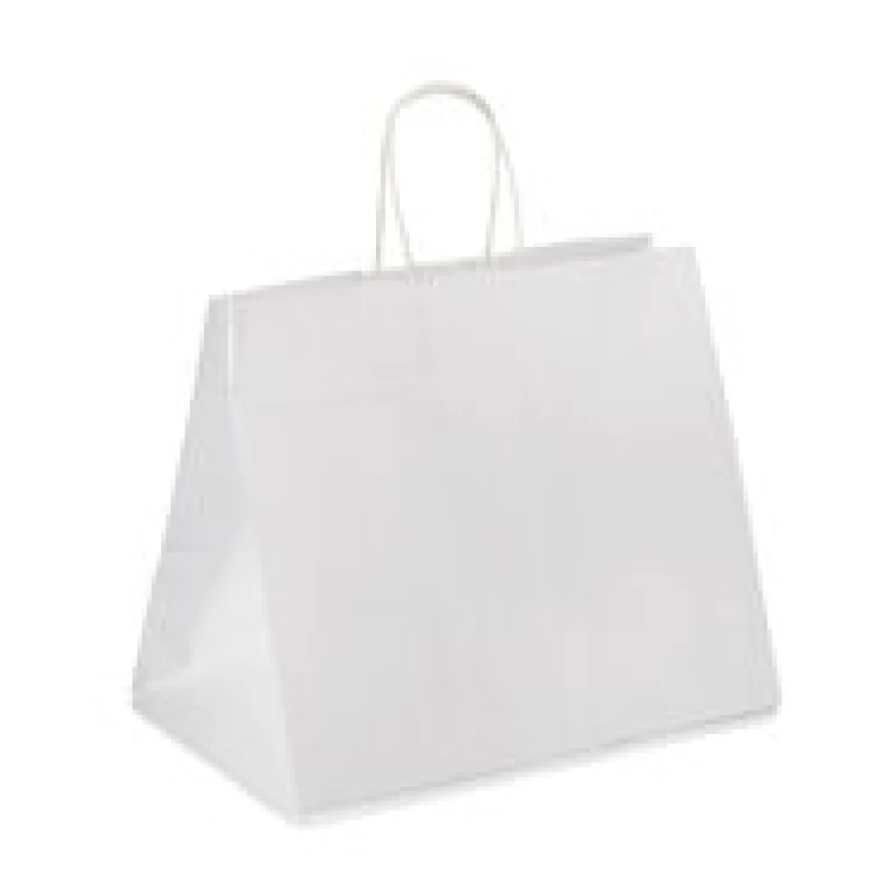 Papiertragetaschen mit Kordelhenkeln Kordeltaschen 260 + 170 x 250mm 80g weiß