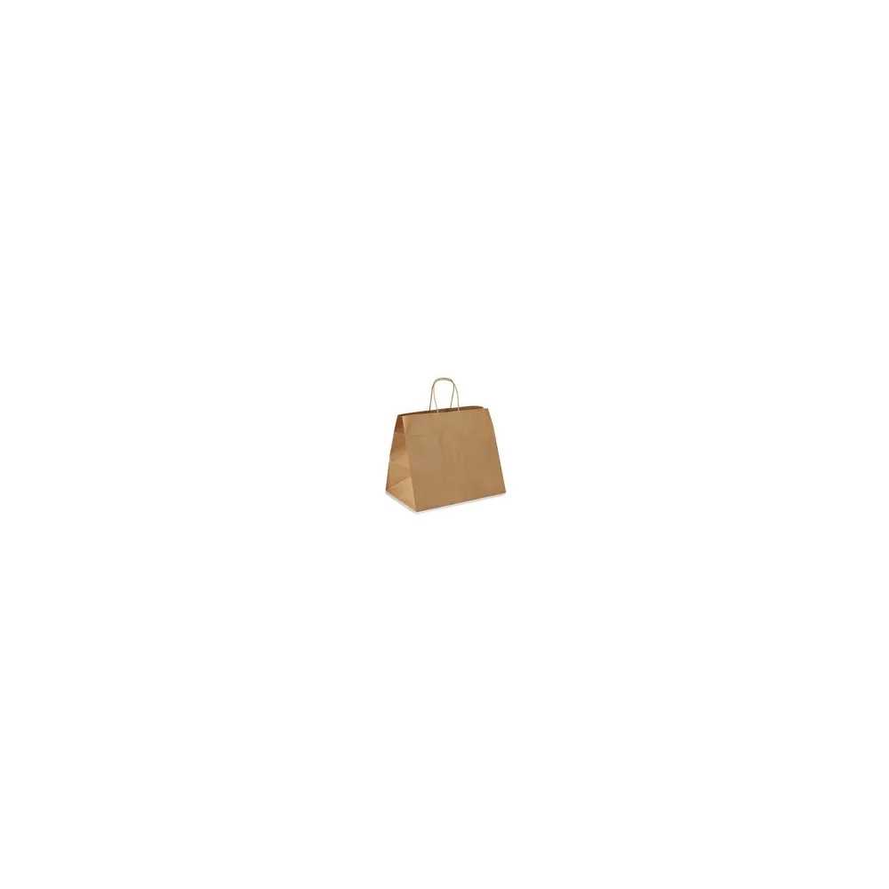 Papiertragetaschen mit Kordelhenkeln Kordeltaschen 320 + 170 x 270mm 80g braun