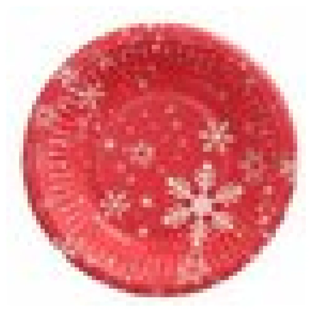 Pappschalen rund tief "Winterzauber" O 19 cm x 3 cm rot, 50 Stk. – Bild 4