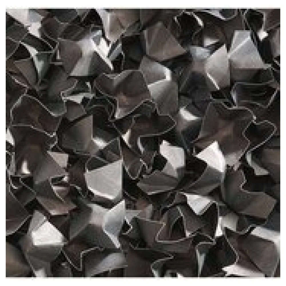 DECOFILL dekorative Papier-Verpackungschips Polsterchips, schwarz beidseitig, 400 Liter