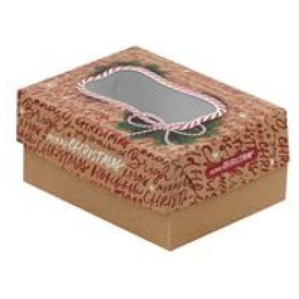 Keksbox Gebäckkarton mit PET Beschichtung & Sichtfenster "Weihnachten" 170x126x78mm, 162 Stk. – Bild 3