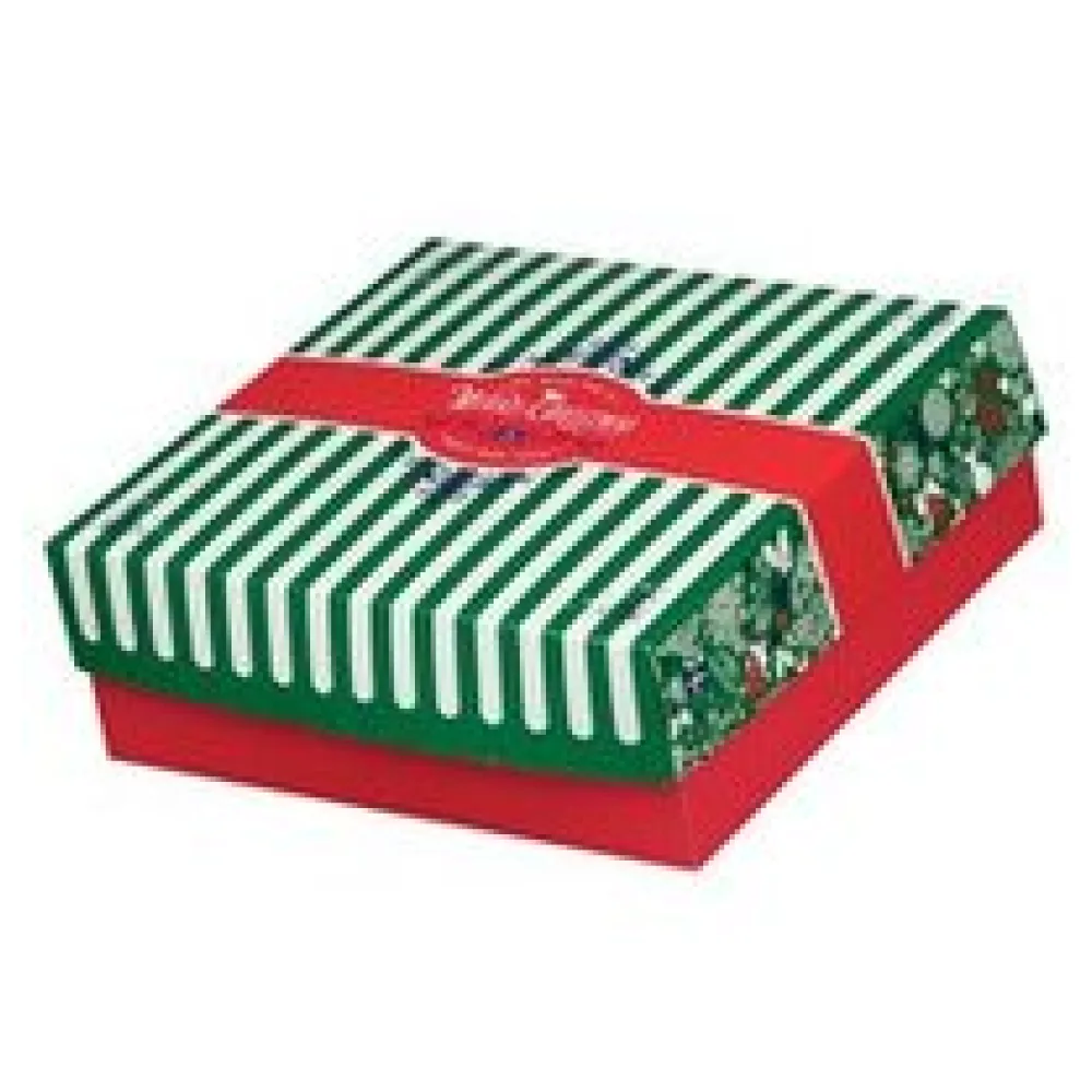 Keksbox Gebäckkarton mit Alubeschichtung "Weihnachten" 250 x 250 x 80mm, 75 Stk. – Bild 3