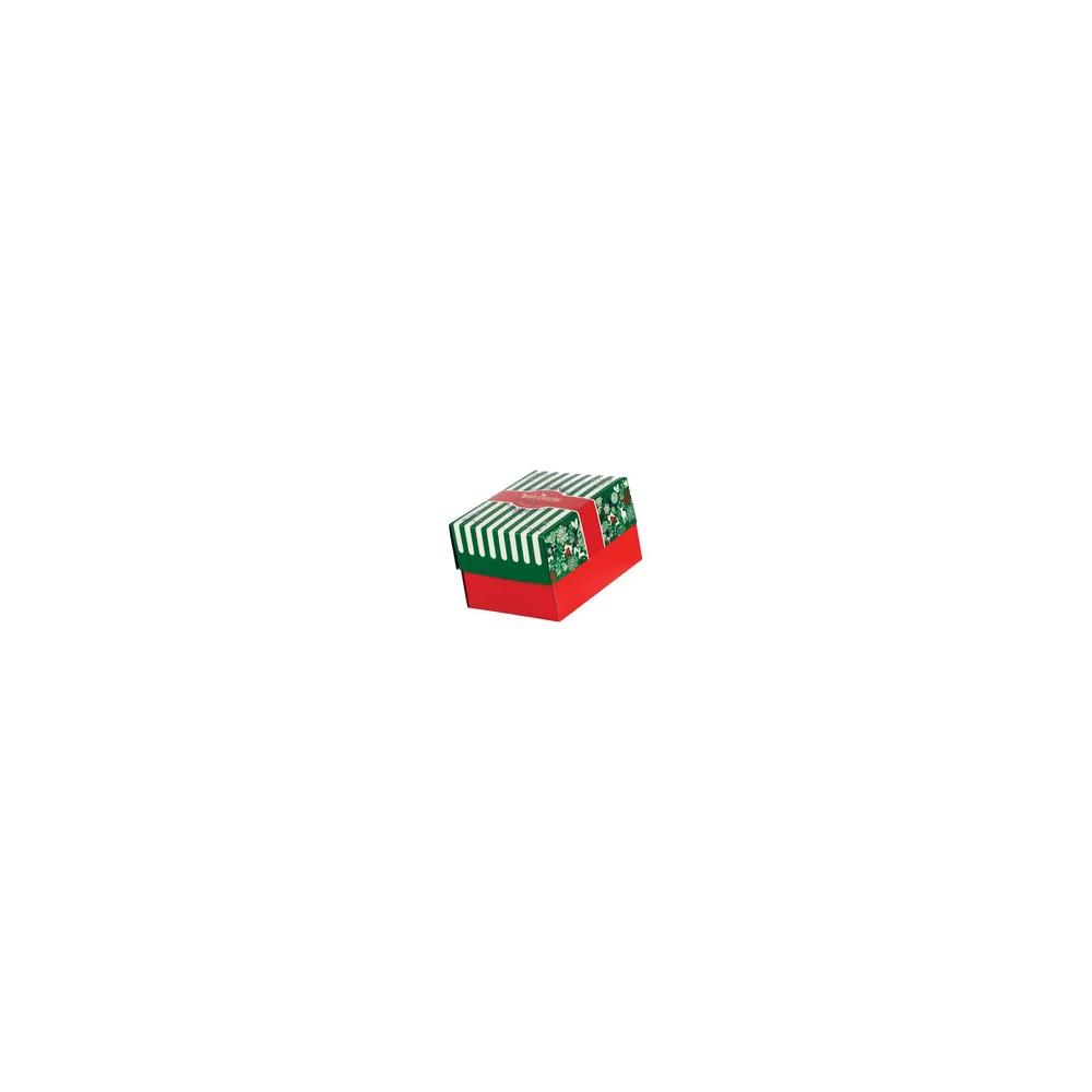 Keksbox Gebäckkarton mit Alubeschichtung "Weihnachten" 130 x 100 x 80mm, 220 Stk.