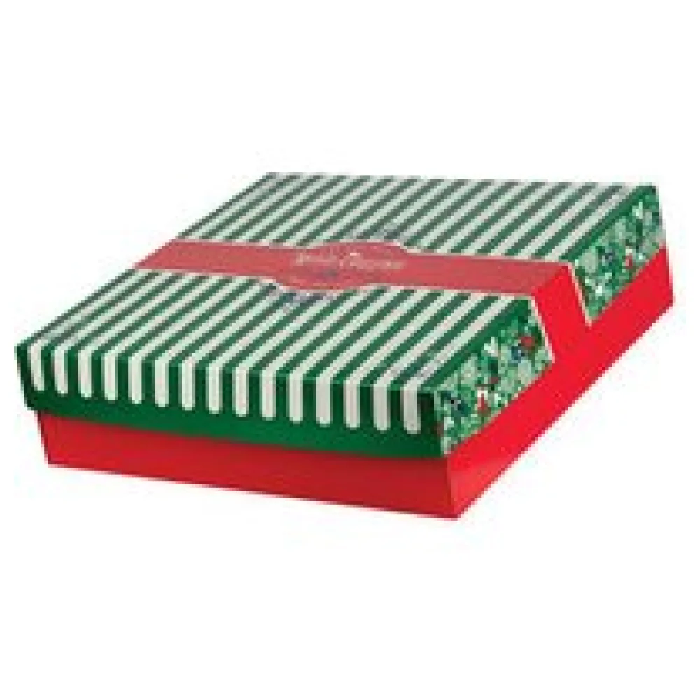 Keksbox Gebäckkarton mit Alubeschichtung "Weihnachten" 350 x 350 x 100mm, 42 Stk. – Bild 3