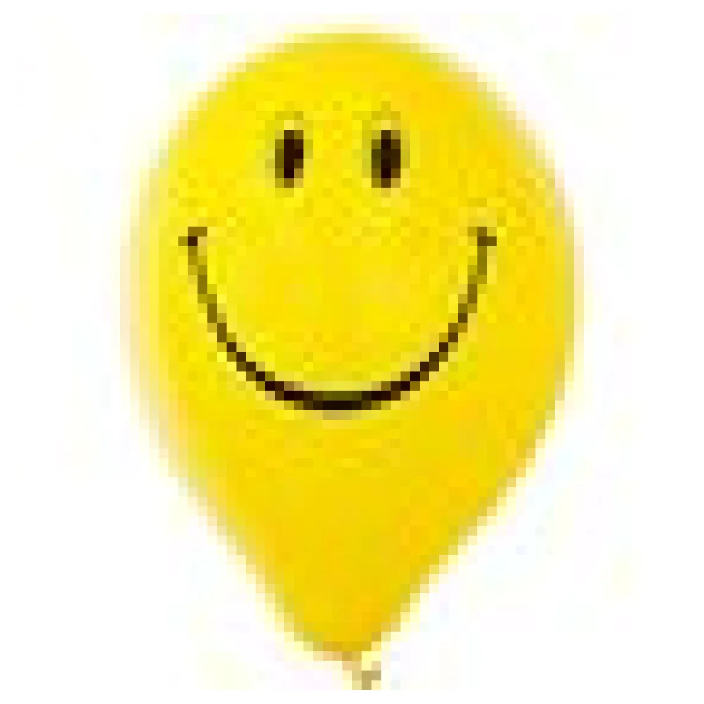 Luftballons "Smiley", gelb, O25cm, 12 Stk. – Bild 4