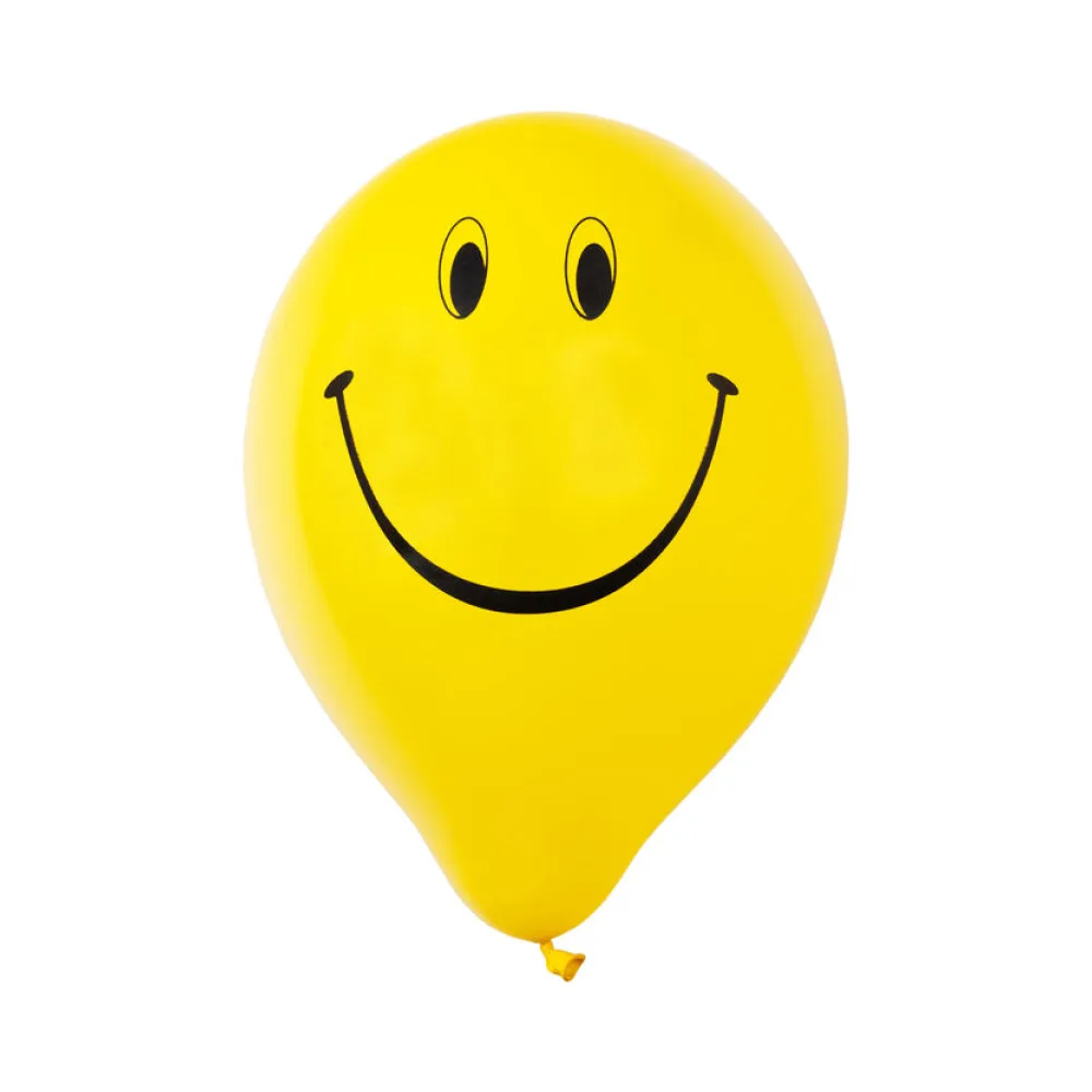 Luftballons "Smiley", gelb, O25cm, 12 Stk. – Bild 2