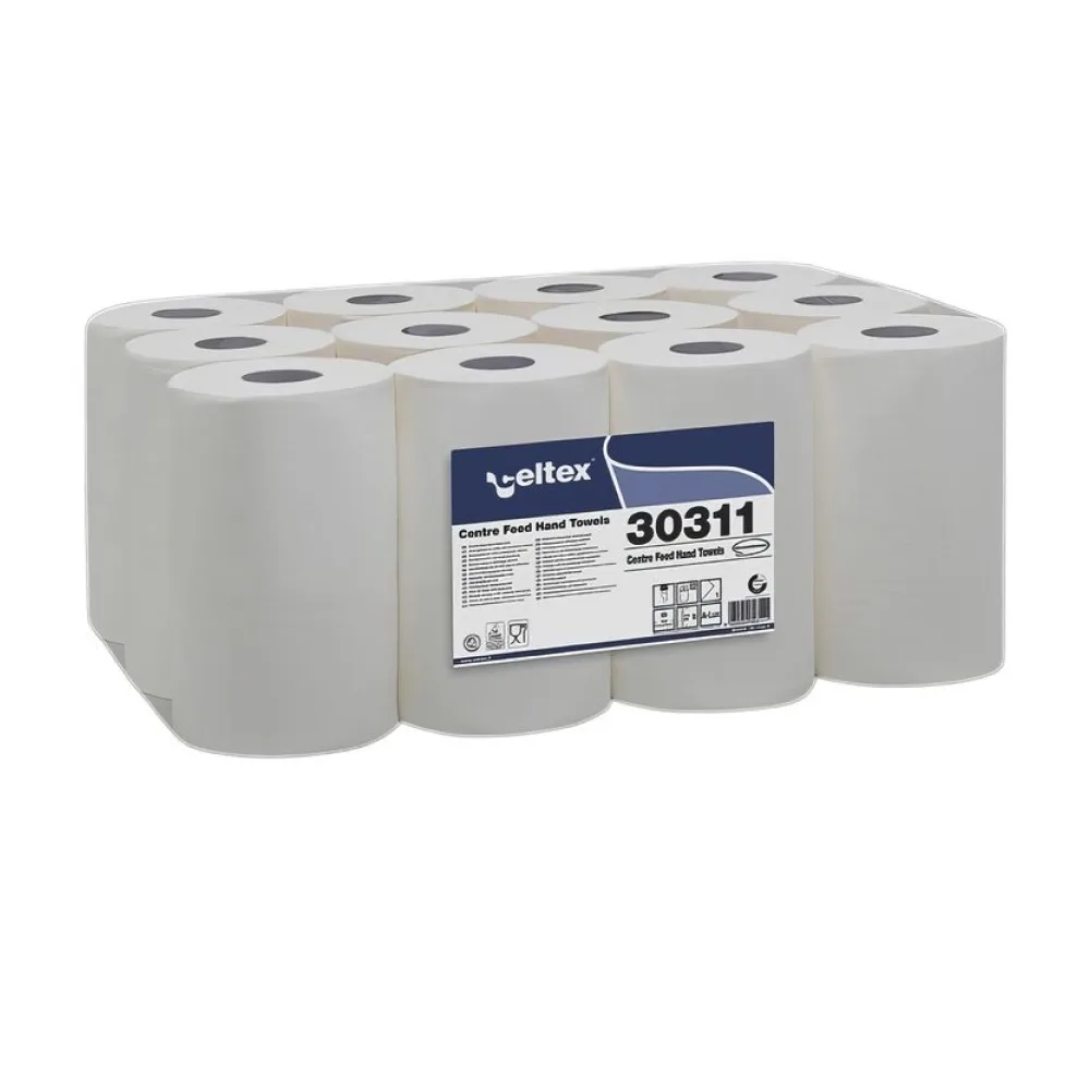 Mini Innenabrollung 1-lagig Zellstoff 20cm x 115m, 12 Rollen – Bild 2