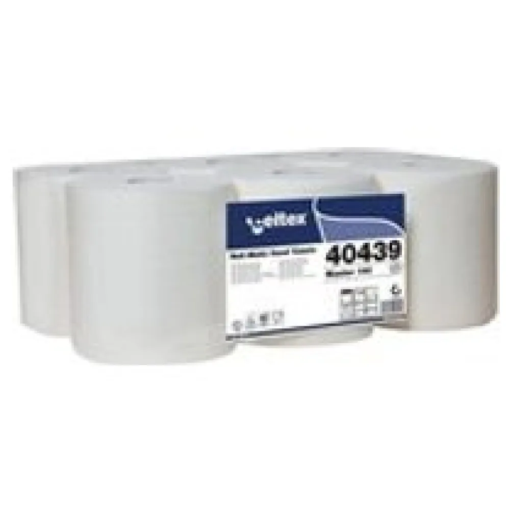Rollenhandtuch weiss 2-lagig 6 Rollen á 140m, 20 cm breit – Bild 3