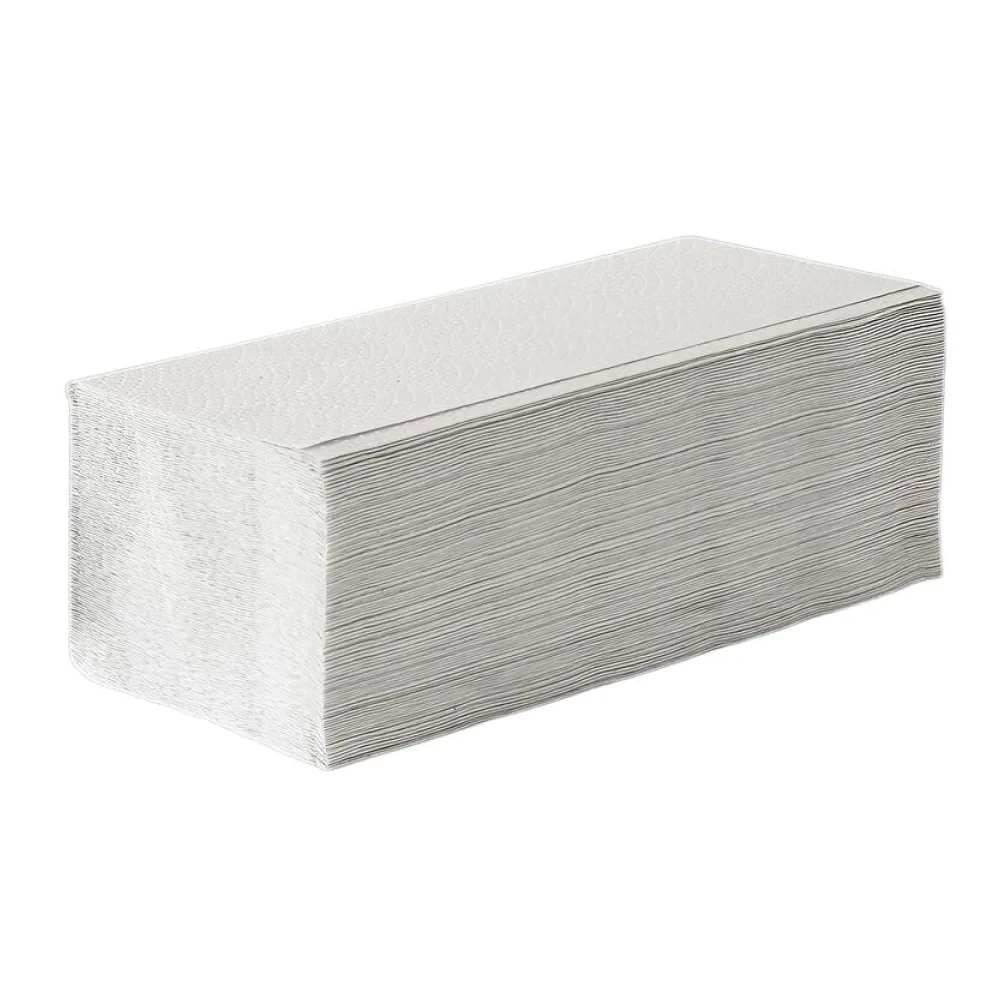 EcoLine Falthandtücher V-Falz 25x20 cm, 1-lagig recycling 20 x 250 Stück = 5000 Stk. – Bild 2