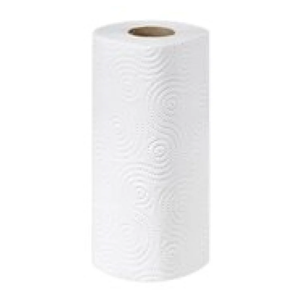 EcoLine Küchenrolle 2-lagig Zellstoff 50 Blatt 22,5cm x 22cm, 32 Rollen