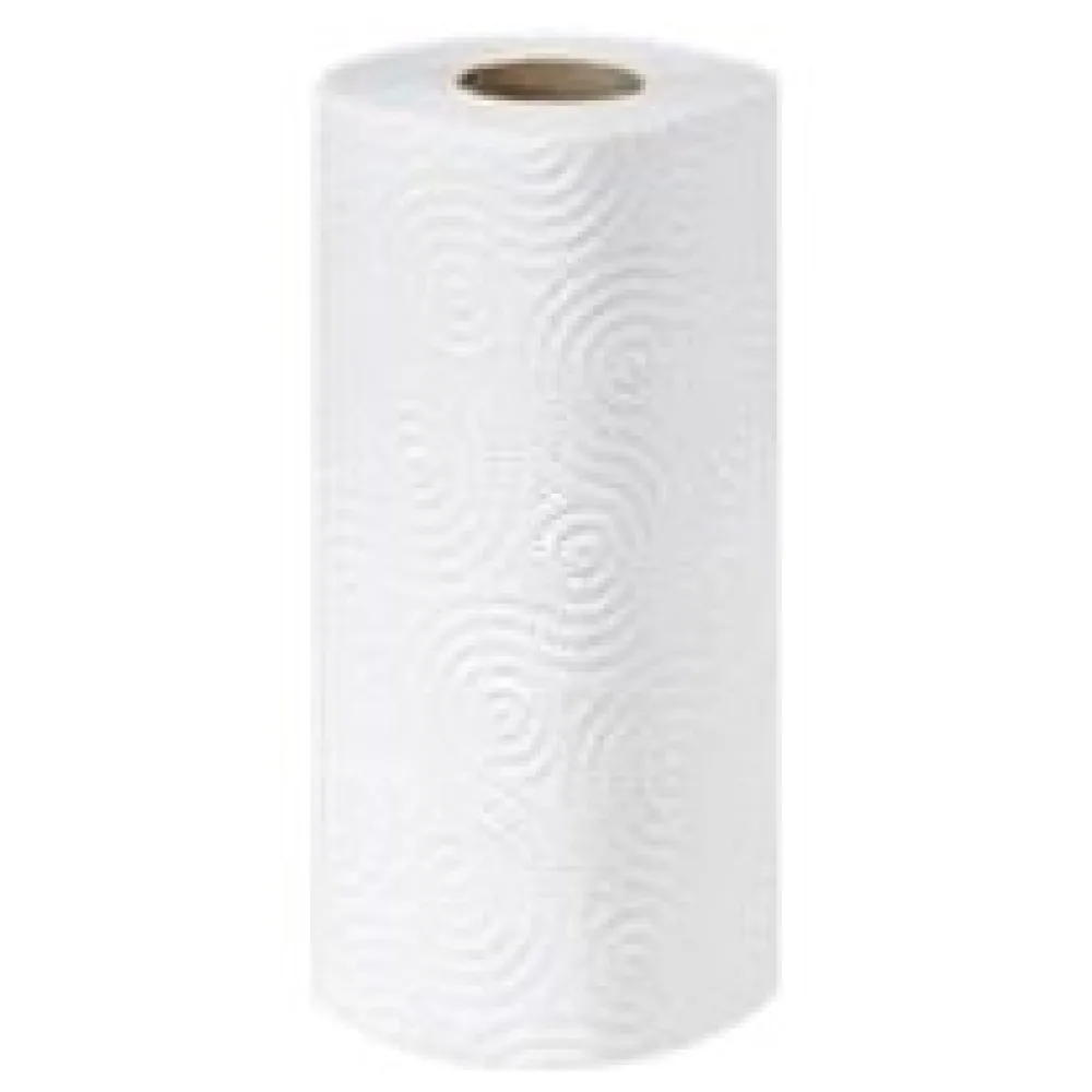 EcoLine Küchenrolle 3-lagig Zellstoff 50 Blatt 22,5cm x 22cm, 32 Rollen – Bild 3