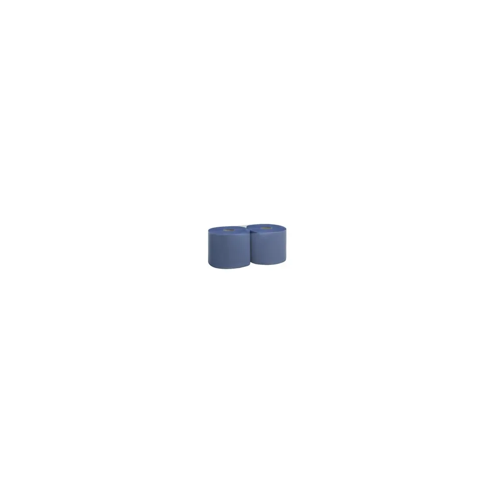 Putzpapier 2-lagig 22x36cm blau, 2 Rollen je 500 Blatt
