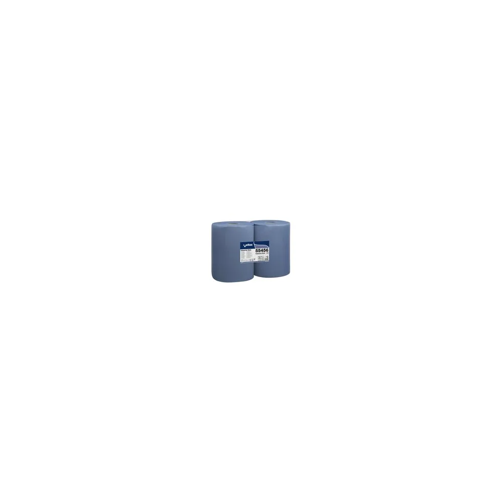 Putzpapier 2-lagig 36x36cm blau, 2 Rollen je 500 Blatt