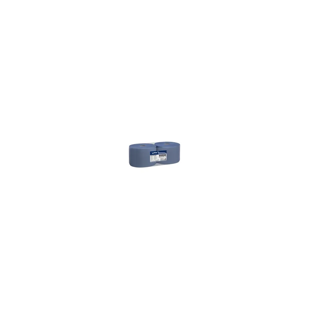 Putzpapier 2-lagig 22x36cm blau, 2 Rollen je 1000 Blatt