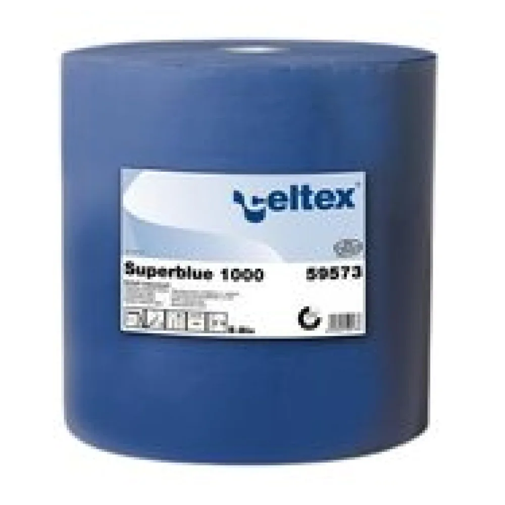 Putzpapier 3-lagig 36x36 cm blau, 1000 Blatt auf Rolle