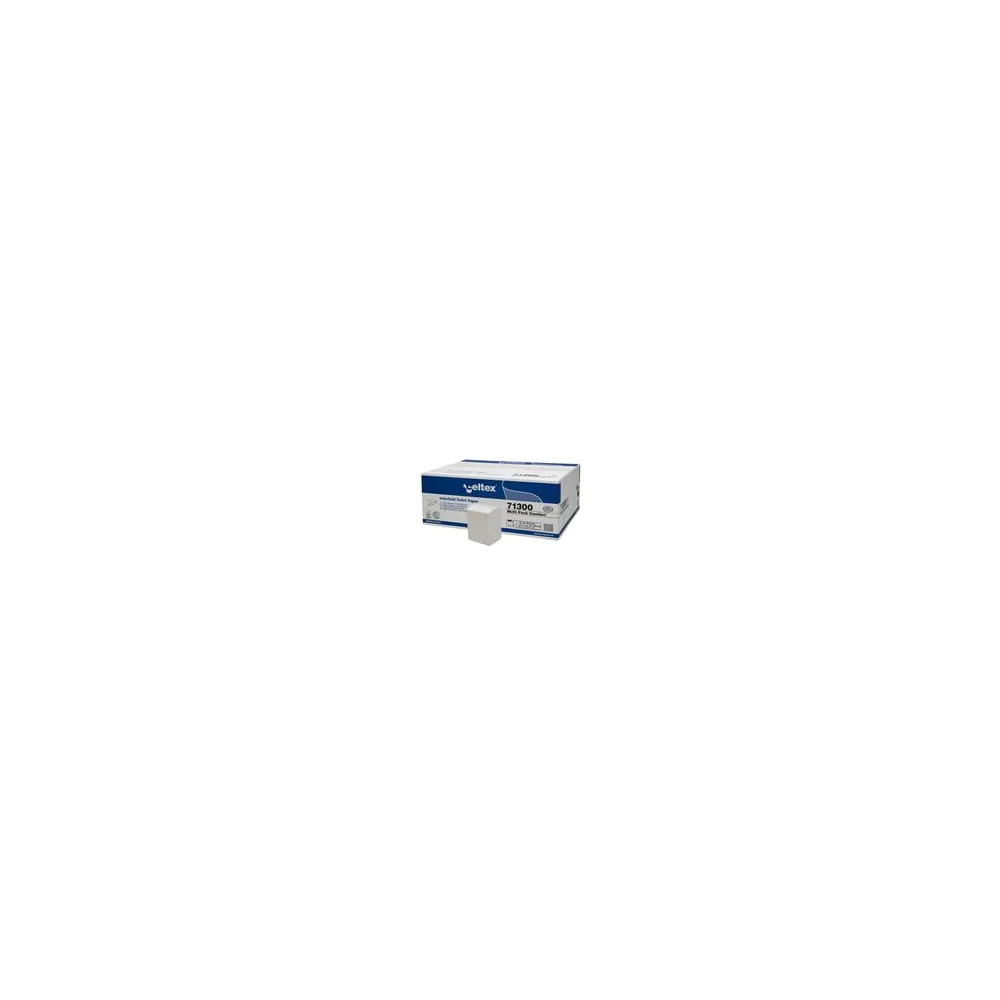 Interfold Toilettenpapier 2-lagig V-Falz weiß 11x18cm, 36 Packungen je 250 Blatt