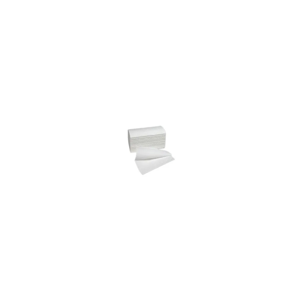 Falthandtücher V-Falz 2-lagig weiß 25x21cm, 15 Packungen je 266 Blatt