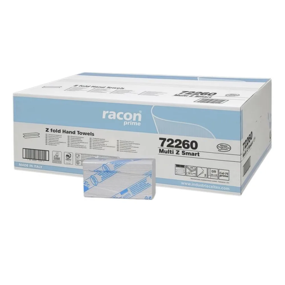 Interfold Toilettenpapier 2-lagig Z/W-Falz weiß 21,5x27cm, 18 Packungen je 170 Blatt – Bild 2