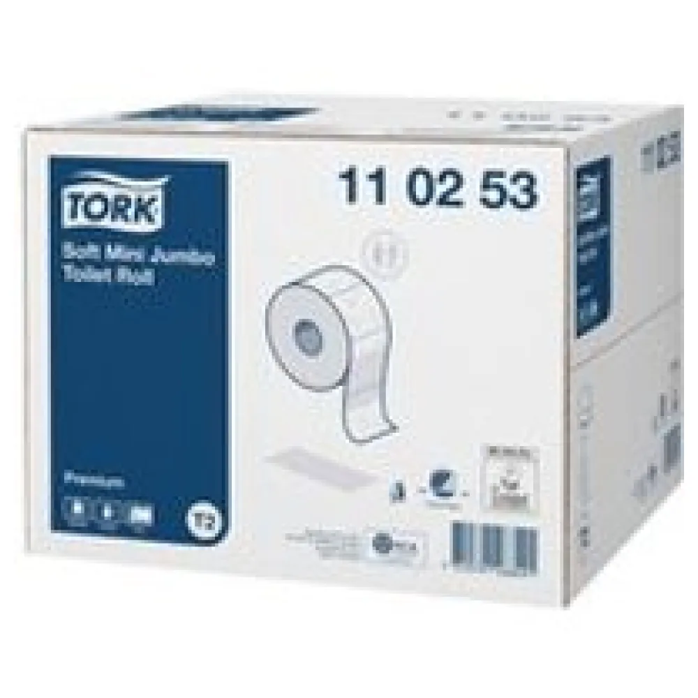 Mini Jumbo Toilettenpapier Zellstoff Mix Premium 2-lagig, 12 Rollen je 170m – Bild 3