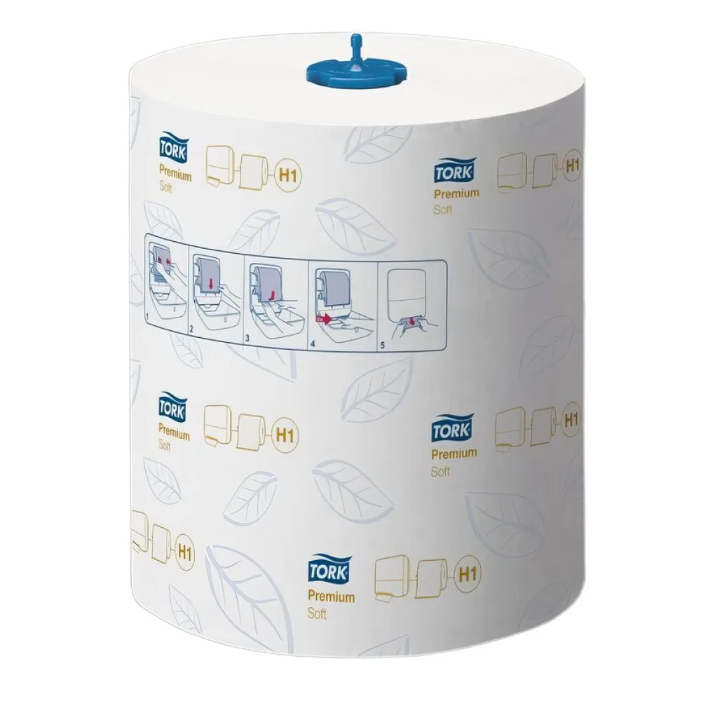 MaticR Rollenhandtuch H1 weiss 2-lagig 21cm x 100m, 6 Rollen je 408 Abrisse – Bild 2