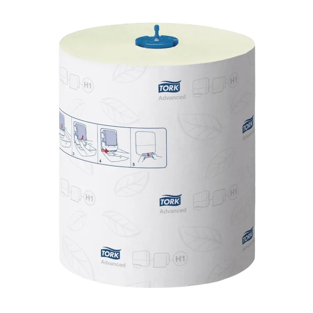 MaticR Rollenhandtuch H1 grün 2-lagig 21cm x 150m, 6 Rollen je 612 Abrisse – Bild 2