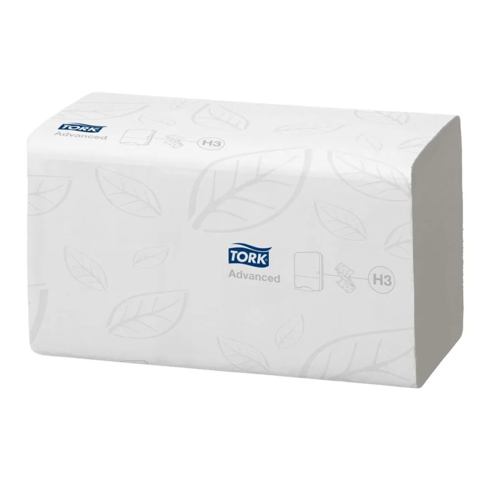 Falthandtücher V-Falz Advanced H3 25x23cm 2-lagig 15x250 Stück=3750 Stück – Bild 2