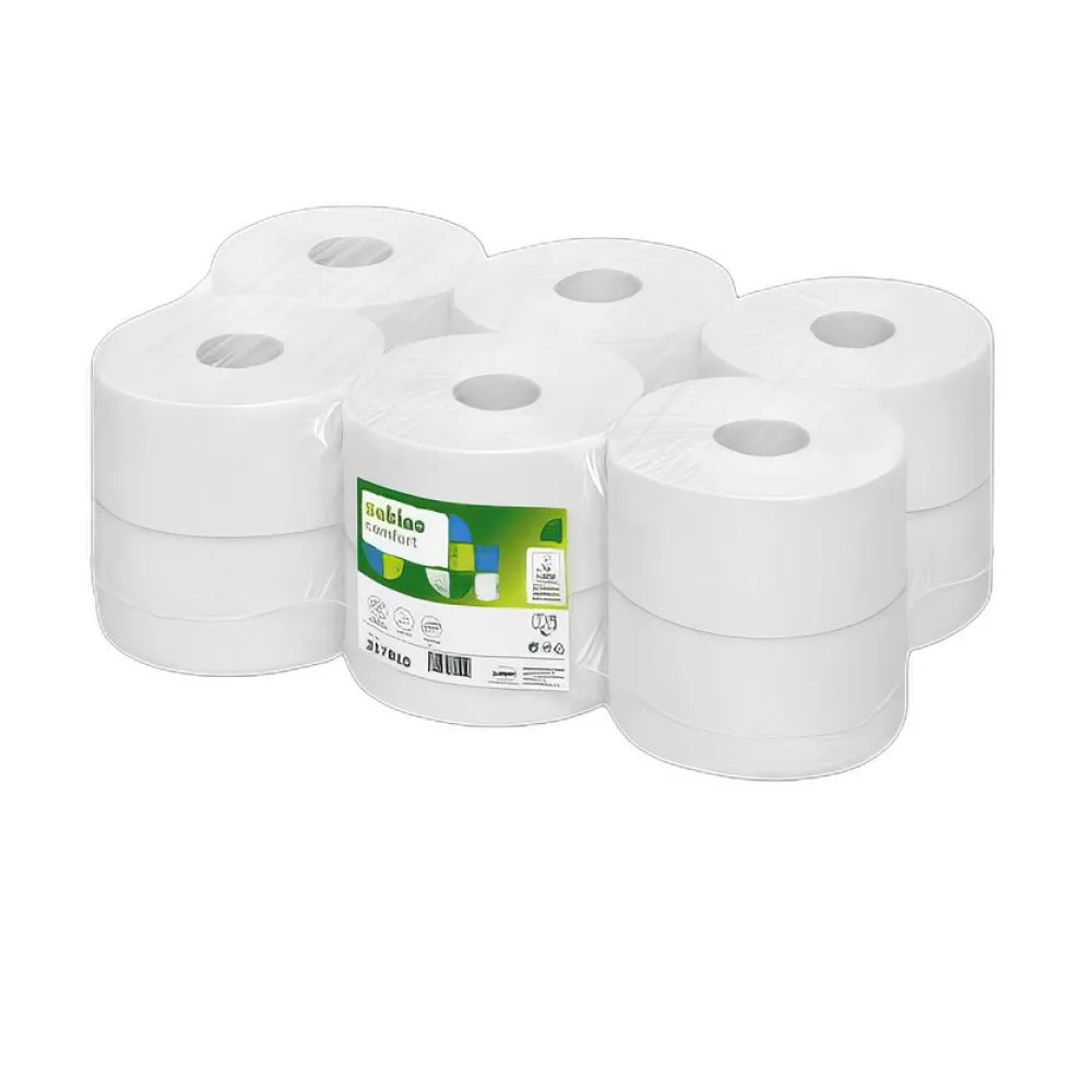 Comfort Jumbo Toilettenpapier 2-lagig recycling JT1, 12 Rollen je 720 Blatt – Bild 2