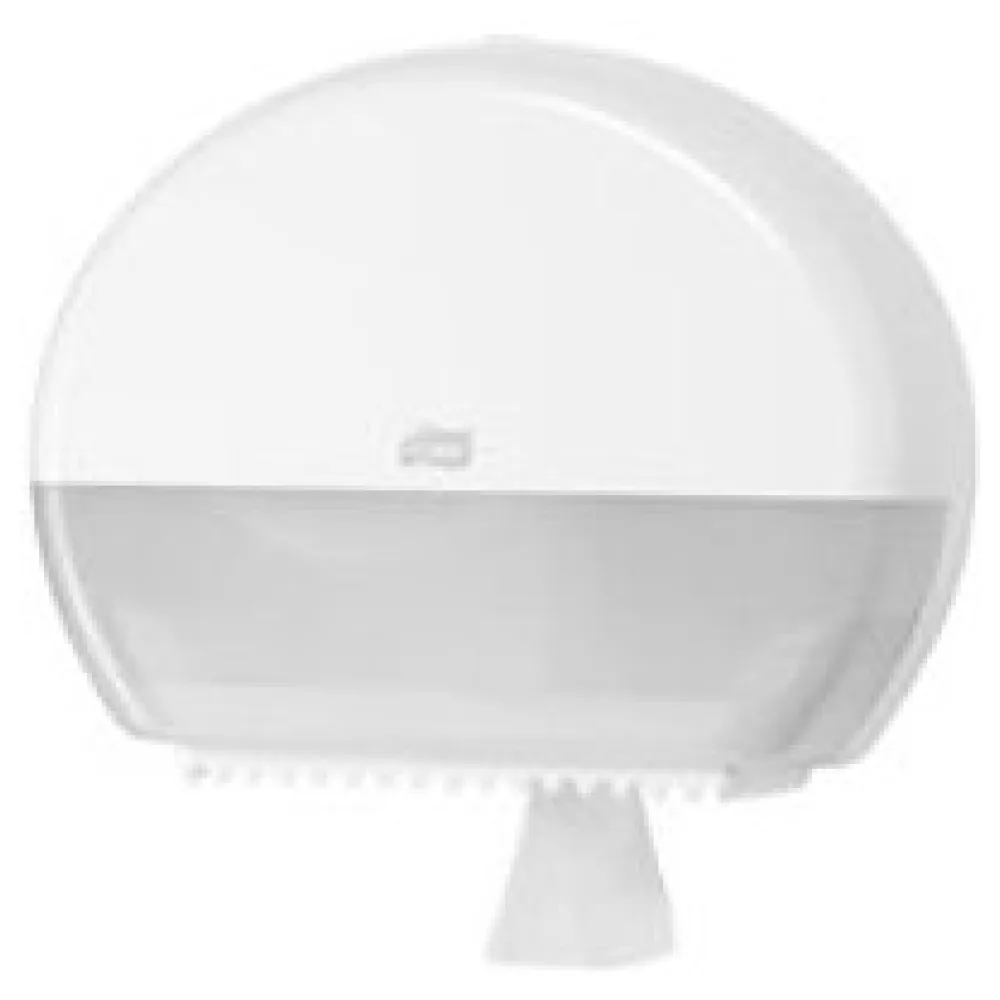 Spender für Mini Jumbo Toilettenpapier T2 275x132x345mm, weiß – Bild 3