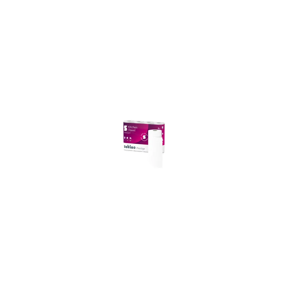 Küchenrolle 3 lg. Zellstoff hochweiß 26 x 22 cm, 64 Blatt 32 Rollen