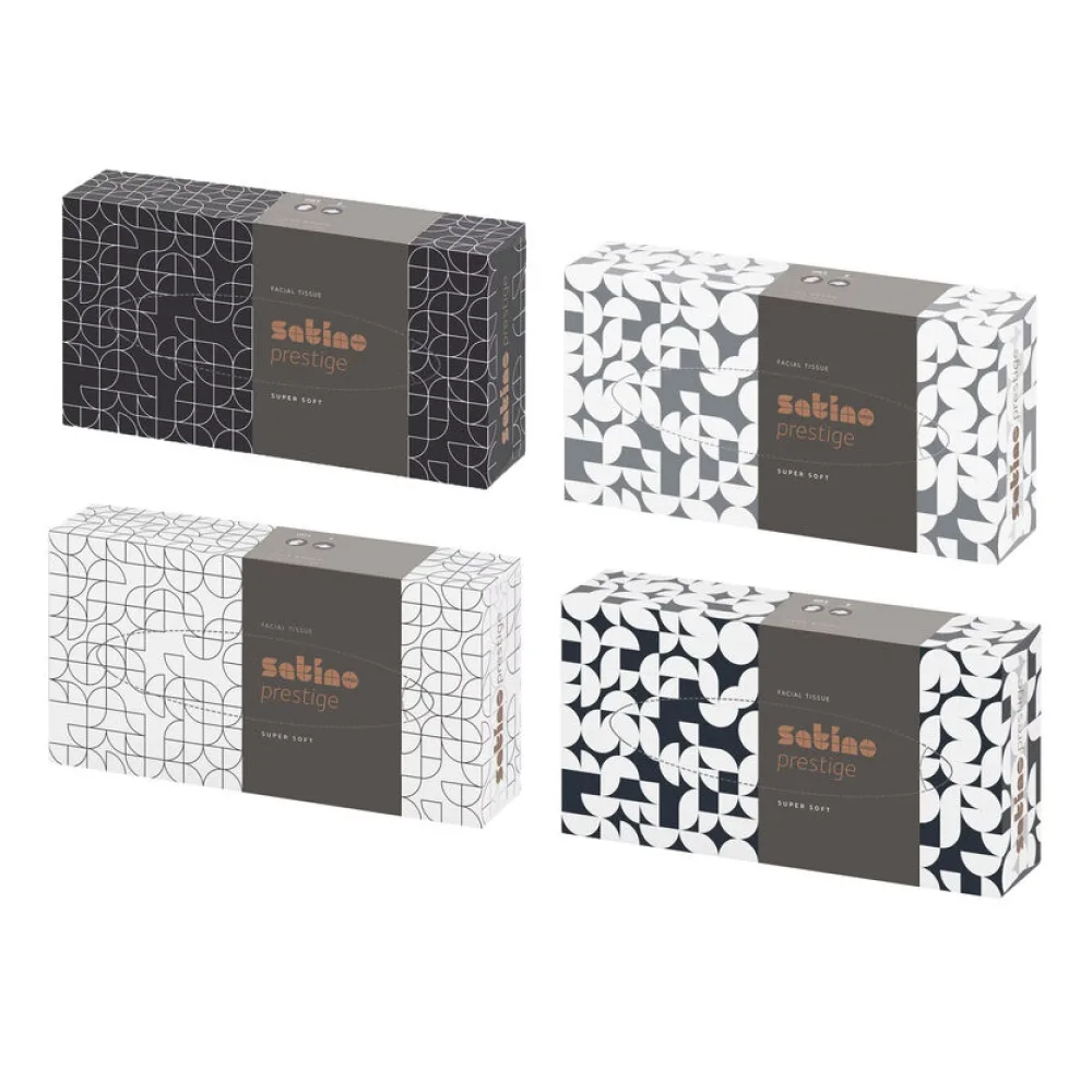 Prestige Kosmetiktücher Flachb.2lg Zellstoff 21 x 20,5 cm, 40 Boxen a 100 Stück = 1 VE – Bild 2