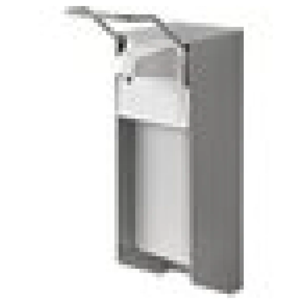 TEMDEX Desinfektionsmittelspender 175x110x330mm Alugehäuse mit Edelstahlpumpe 1000ml, kurzer Armhebel – Bild 4