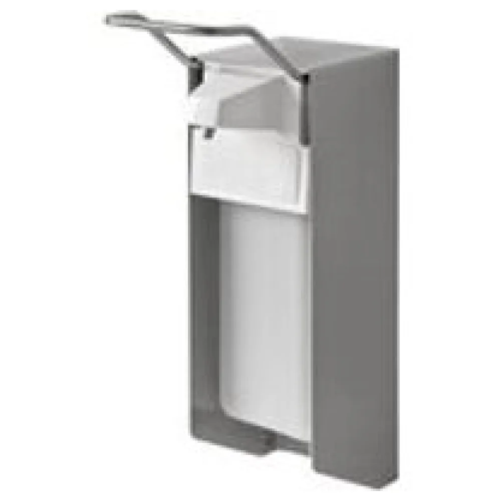 TEMDEX Desinfektionsmittelspender 175x110x330mm Alugehäuse mit Edelstahlpumpe 1000ml, kurzer Armhebel – Bild 3