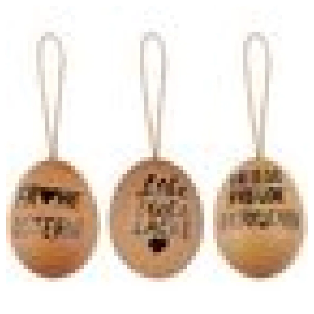 Ostereier Naturecht "Statement" Osterdeko braun 6 cm, 6 Stk. – Bild 4
