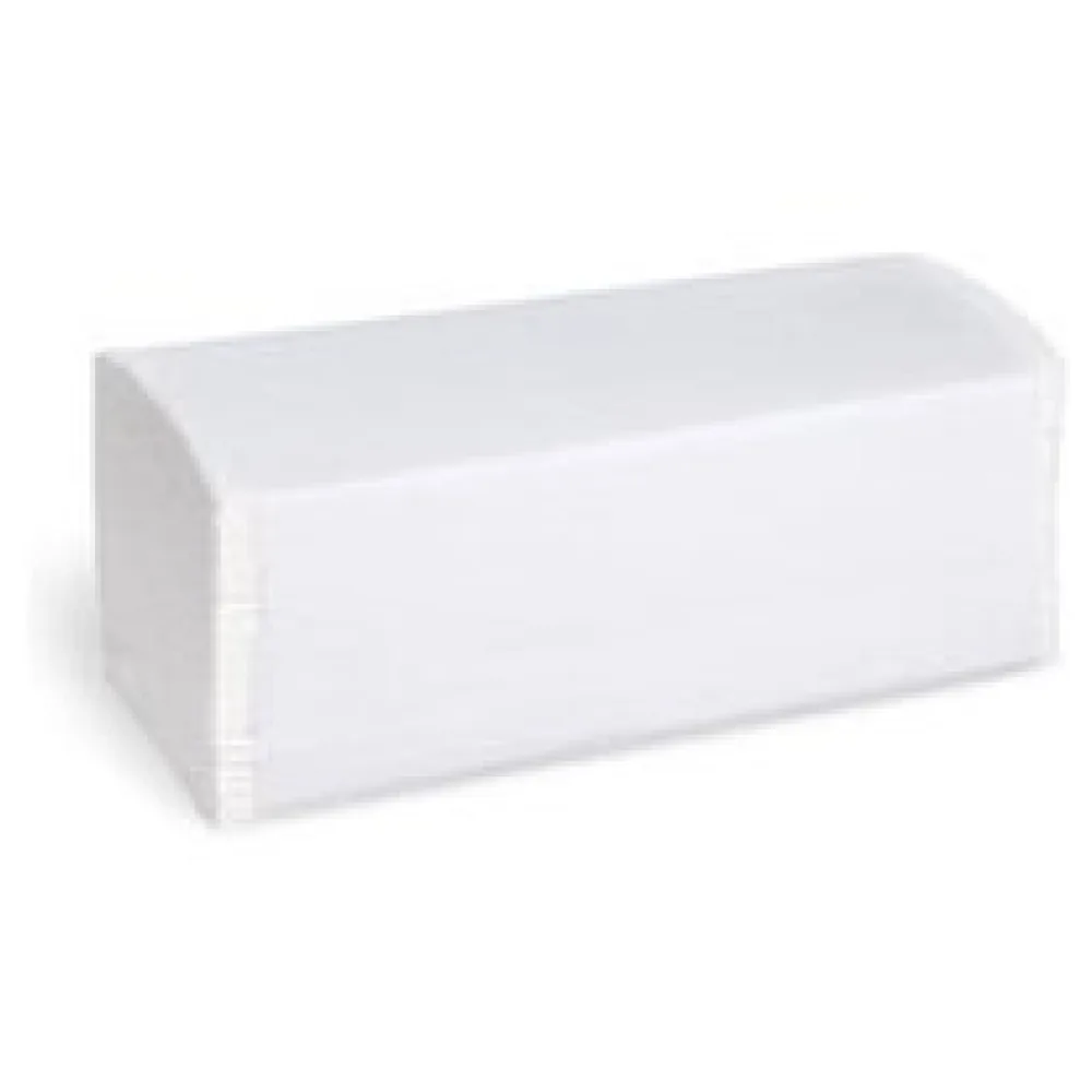 Falthandtücher Papierhandtuch 23x21cm 1-lagig weiß Zick Zack V-Falz, 4000 Stk. – Bild 3