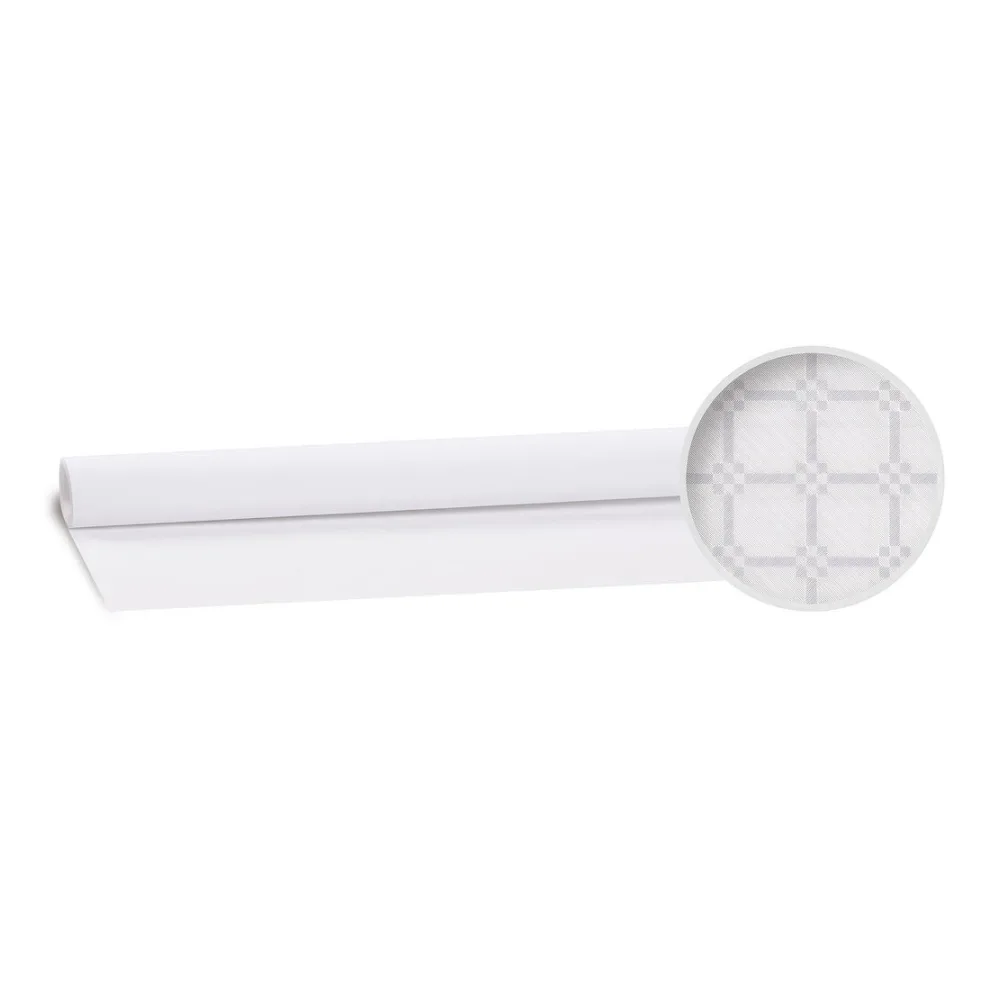 Damasttischdecke Tischtuch aus Papier, gerollt 1,20m x 8m, neues Design weiß – Bild 2