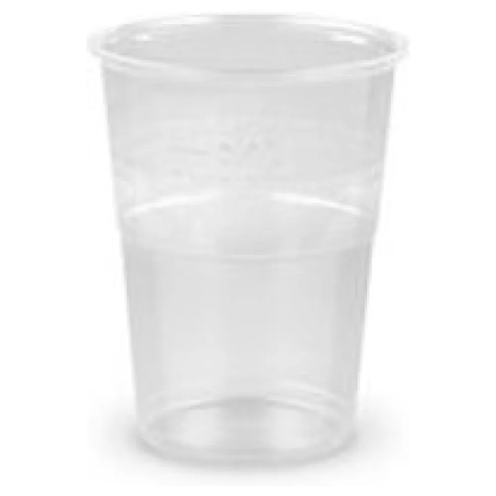 Trinkbecher transparent klar mit Eichstrich 0,4l PP, 50 Stk. – Bild 3