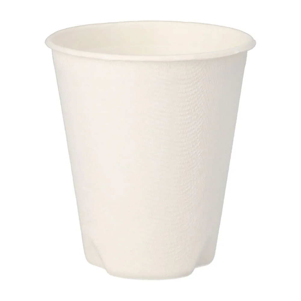 Heißgetränkebecher aus Zuckerrohr "pure" 200 ml, O 80mm, 40 Stk. – Bild 2