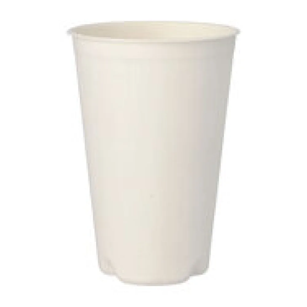 Heißgetränkebecher aus Zuckerrohr "pure" 400 ml, O 90mm, 50 Stk.