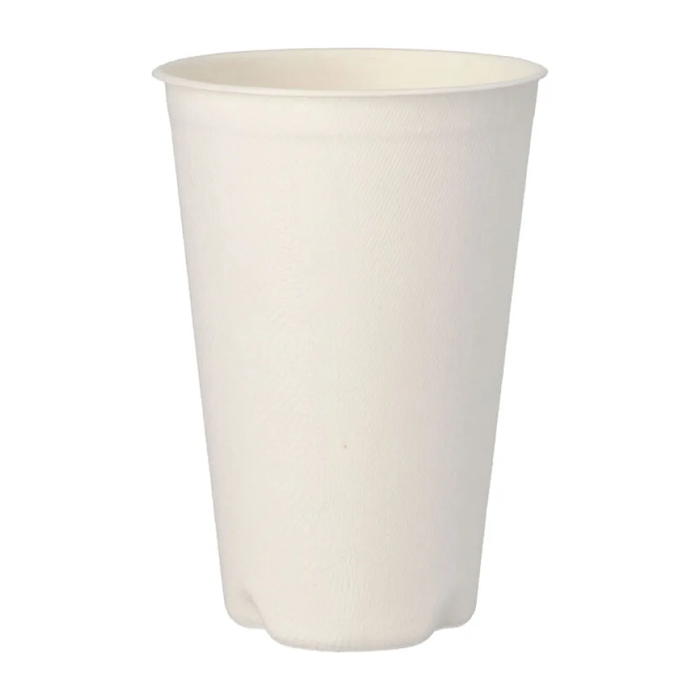 Heißgetränkebecher aus Zuckerrohr "pure" 400 ml, O 90mm, 50 Stk. – Bild 2