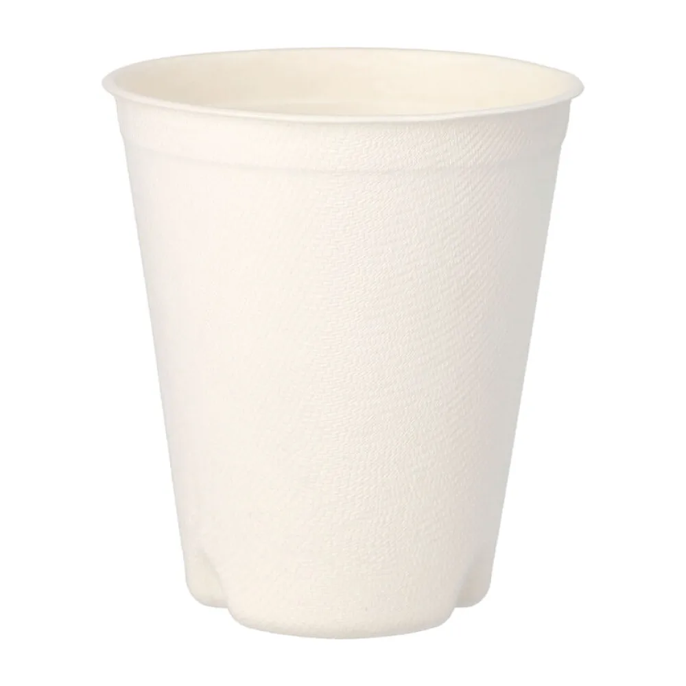 Heißgetränkebecher aus Zuckerrohr "pure" 300 ml, O 90mm, 50 Stk. – Bild 2