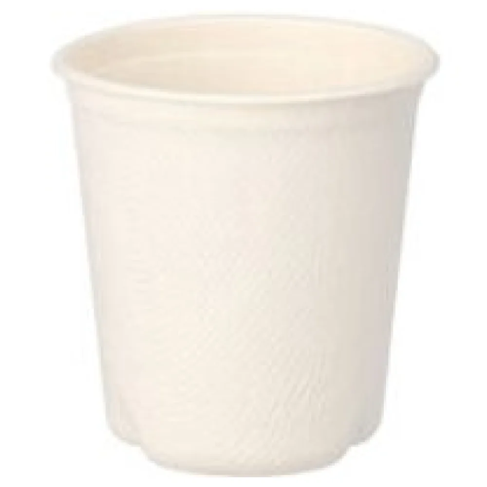 Heißgetränkebecher aus Zuckerrohr "pure" 100 ml, O 63mm, 50 Stk. – Bild 3