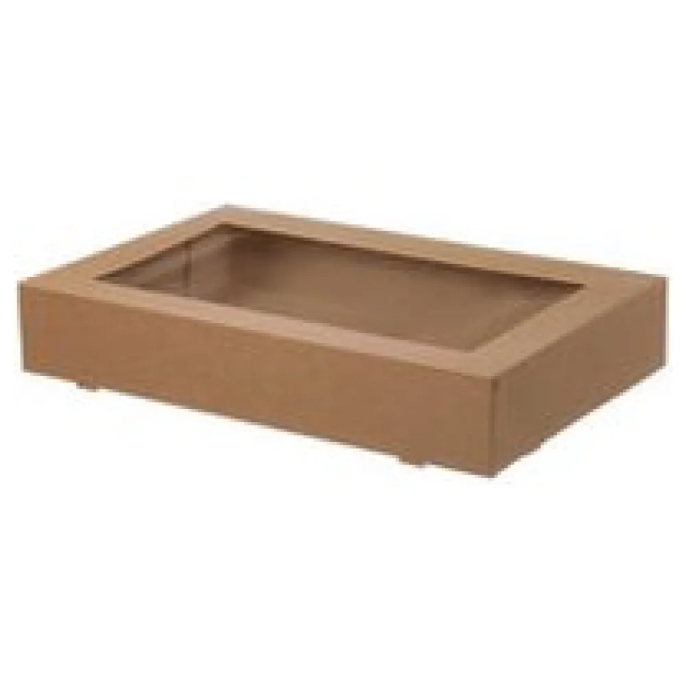 Fensterkarton Cateringkarton Geschenkkarton Transportkarton mit Sichtfenster 36 x 25 x 8 cm – Bild 3